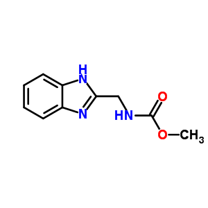 n-(1H-苯并咪唑-2-甲基)氨基甲酸甲酯结构式_74126-99-1结构式