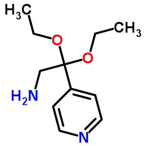 2,2-二乙氧基-2-(吡啶-4-基)-1-乙胺结构式_74209-44-2结构式