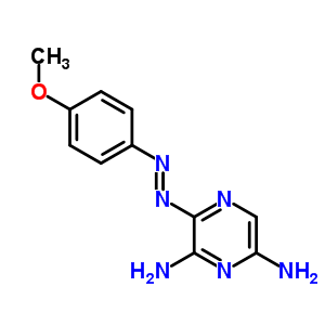 3-(4-甲氧基苯基)二氮杂烯吡嗪-2,6-二胺结构式_74273-85-1结构式