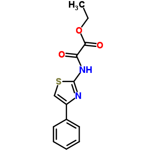 2-氧代-2-(4-苯基噻唑-2-基氨基)乙酸乙酯结构式_74531-87-6结构式