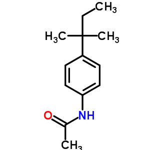 N-(4-叔戊基苯基)乙酰胺结构式_7463-20-9结构式
