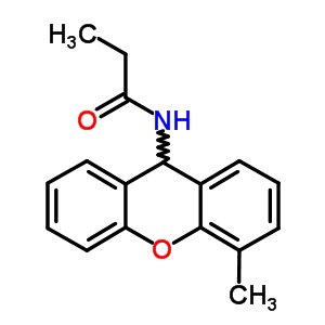 N-(4-甲基-9h-氧杂蒽-9-基)丙酰胺结构式_7467-24-5结构式