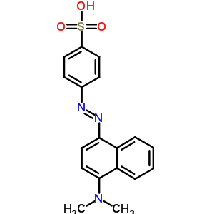 4-(4-二甲基氨基萘-1-基)二氮杂烯苯磺酸结构式_7467-30-3结构式