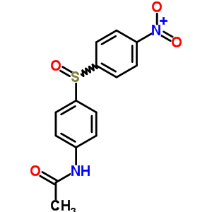 N-[4-(4-硝基苯基)亚磺酰基苯基]乙酰胺结构式_7467-52-9结构式