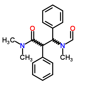 b-(甲酰基甲基氨基)-N,N-二甲基-a-苯基-苯丙酰胺结构式_7468-38-4结构式
