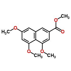 4,5,7-三甲氧基-2-萘羧酸甲酯结构式_74694-98-7结构式