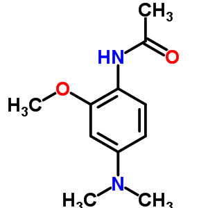n-[4-(二甲基氨基)-2-甲氧基苯基]-乙酰胺结构式_7475-00-5结构式