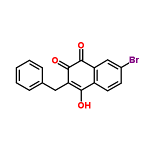 3-苄基-7-溴-4-羟基-萘-1,2-二酮结构式_7475-36-7结构式
