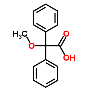 2-甲氧基-2,2-二苯基-乙酸结构式_7475-61-8结构式