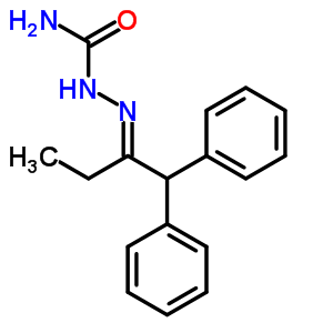 (1,1-Diphenylbutan-2-ylideneamino)ureaStructure,7475-69-6Structure (1,1-Diphenylbutan-2-ylideneamino)urea Structure,7475-69-6Structure