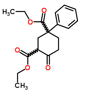 4-氧代-1-苯基-环己烷-1,3-二羧酸二乙酯结构式_7475-74-3结构式