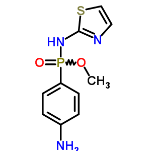 N-[(4-氨基苯基)-甲氧基-膦]-1,3-噻唑-2-胺结构式_7477-51-2结构式