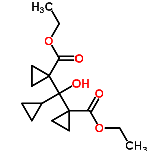 1-[环丙基-(1-乙氧基羰基环丙基)-羟基-甲基]环丙烷-1-羧酸乙酯结构式_74808-31-4结构式