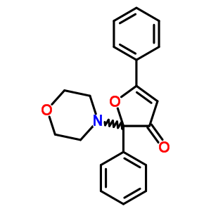 2-吗啉-4-基-2,5-二苯基-呋喃-3-酮结构式_7495-26-3结构式