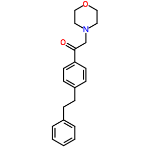 2-(4-吗啉)-1-[4-(2-苯基乙基)苯基]-乙酮结构式_7495-27-4结构式