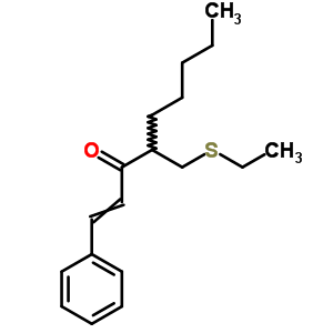 4-(乙基磺酰基甲基)-1-苯基-1-壬烯-3-酮结构式_74975-60-3结构式