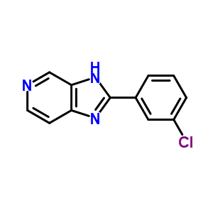 2-(3-氯苯基)-1(3)h-咪唑并[4,5-c]吡啶结构式_75007-93-1结构式