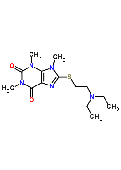 8-(2-二乙基氨基乙基磺酰基)-1,3,9-三甲基-嘌呤-2,6-二酮结构式_7505-57-9结构式