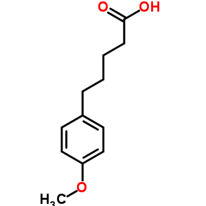 5-(4-甲氧基苯基)戊酸结构式_7508-04-5结构式