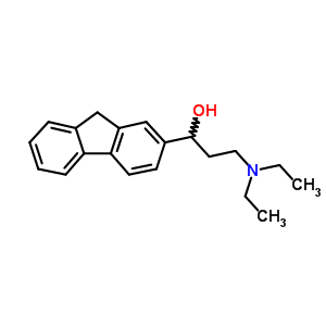 3-二乙基氨基-1-(9H-芴-2-基)丙烷-1-醇结构式_7512-28-9结构式