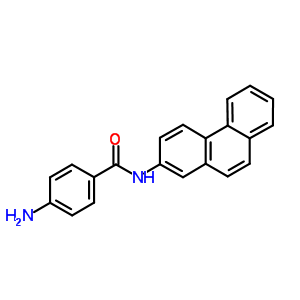 4-氨基-n-2-菲yl-苯甲酰胺结构式_7512-30-3结构式