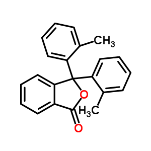 3,3-双(2-甲基苯基)-1(3H)-异苯并呋喃酮结构式_75195-51-6结构式