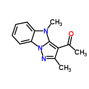 1-(2,4-二甲基-4H-吡唑并[1,5-a]苯并咪唑-3-基)乙酮结构式_75380-54-0结构式