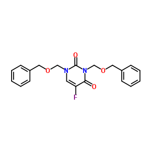 1,3-二(苄氧基甲基)-5-氟尿嘧啶结构式_75500-03-7结构式