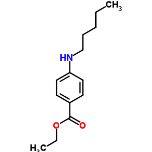 4-(戊基氨基)苯甲酸乙酯结构式_75681-67-3结构式