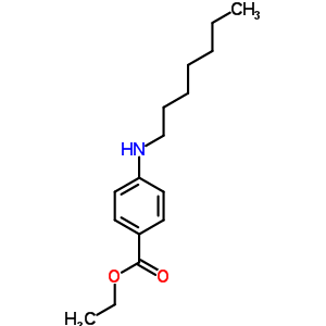 4-(庚基氨基)苯甲酸乙酯结构式_75681-68-4结构式