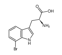 7-溴-l-色氨酸结构式_75816-19-2结构式