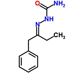 2-[1-(苯基甲基)亚丙基]-肼羧酰胺结构式_7595-46-2结构式