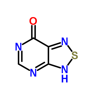 [1,2,5]噻二唑并[3,4-d]嘧啶-7(3H)-酮结构式_7598-41-6结构式