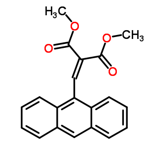 2-(蒽-9-基亚甲基)丙二酸二甲酯结构式_7599-09-9结构式