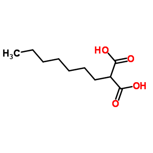 2-庚基丙二酸结构式_760-54-3结构式