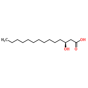(R)-3-羟基肉豆蔻酸甲酯结构式_76062-97-0结构式
