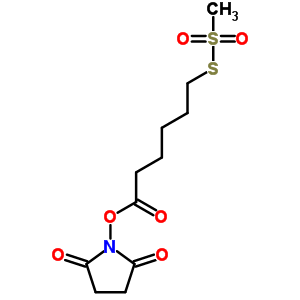 N-琥珀酰亚胺基氧基羰基戊基甲烷硫代磺酸酯结构式_76078-81-4结构式