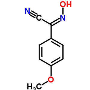 (Z,e)-2-(羟基亚氨基)-2-(4-甲氧基苯基)乙腈结构式_76104-14-8结构式
