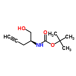 (S)-(1-羟基甲基-3-丁炔基)-氨基甲酸叔丁酯结构式_763122-73-2结构式