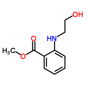 2-(2-羟基乙基氨基)苯甲酸甲酯结构式_76315-61-2结构式