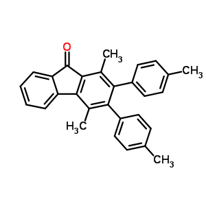 1,4-二甲基-2,3-双(4-甲基苯基)-9H-芴-9-酮结构式_76331-45-8结构式