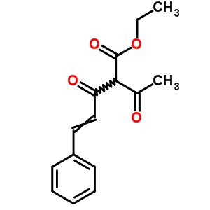 2-乙酰基-3-氧代-5-苯基-4-戊烯酸乙酯结构式_76352-65-3结构式
