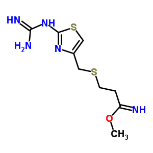 3-(((2-胍-4-噻唑)甲基)硫代)丙二酸甲酯结构式_76823-94-4结构式