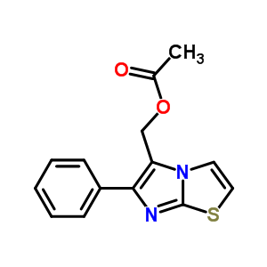 6-苯基-咪唑并[2,1-b]噻唑-5-甲醇 5-乙酸酯结构式_76919-46-5结构式