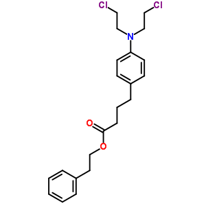 4-[4-[双(2-氯乙基)氨基]苯基]丁酸苯乙酯结构式_77063-16-2结构式