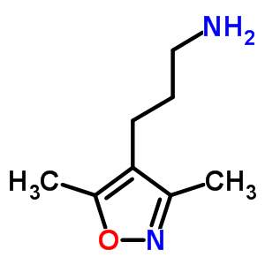 3-(3,5-二甲基异噁唑-4-基)-1-丙胺结构式_771572-98-6结构式