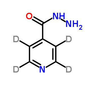 异烟肼-D4结构式_774596-24-6结构式