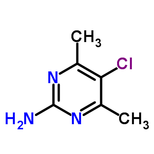 5-氯-4,6-二甲基-2-嘧啶胺结构式_7749-61-3结构式
