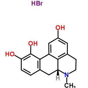 R(-)-2,10,11-三羟基阿朴菲氢结构式_77630-01-4结构式