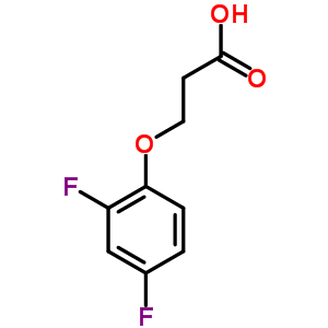 3-(2,4-二氟苯氧基)丙酸结构式_777-28-6结构式
